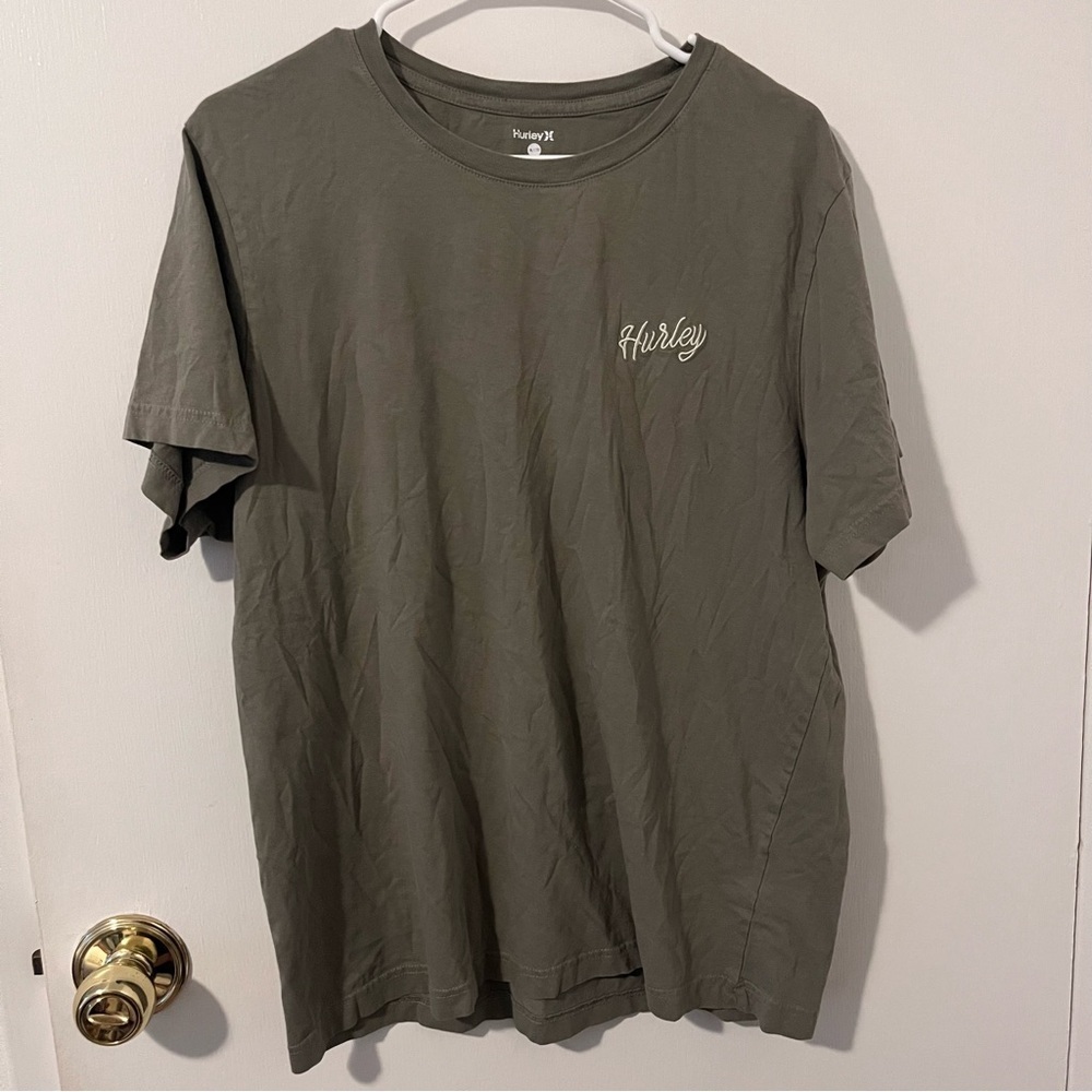 Hurley Welcome to Hurley Paradise Short Sleeve Tee Olive Green Extra Large